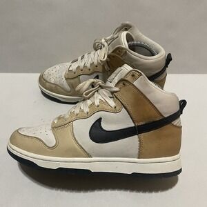 Nike Dunk High PRM Sesame Shoes Womens 7.5 White/Tan DX2044-101 Trainer Sneakers
